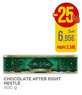 El Corte Inglés Chocolates after eight promoção