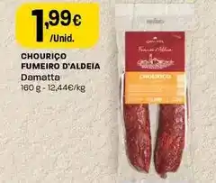 Intermarché Damatta - chouriço fumeiro d'aldeia promoção