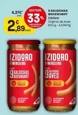 Intermarché Izidoro - 9 salsichas promoção