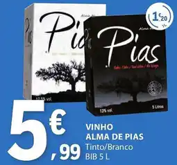 E.Leclerc Vinho alma de pias promoção
