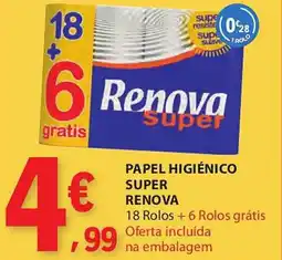 E.Leclerc Papel higiénico super renova promoção