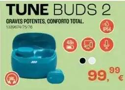 Radio Popular Tune buds 2 graves potentes, conforto total promoção