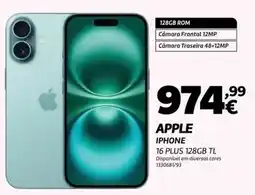 Radio Popular Apple - iphone 16 plus 128gb tl promoção