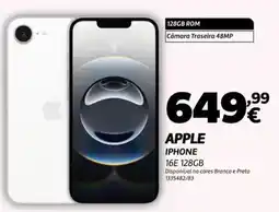 Radio Popular Apple - iphone 16e 128gb promoção