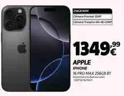 Radio Popular Apple - iphone 16 pro max 256gb bt promoção
