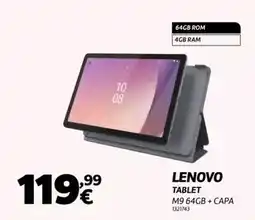 Radio Popular Lenovo - tablet m9 64gb + capa promoção