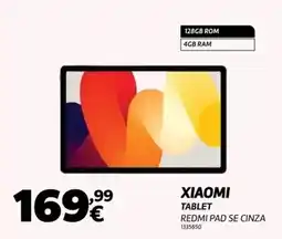 Radio Popular Xiaomi - tablet redmi pad se cinza promoção