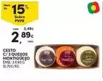 Continente Montiqueijo - cesto c/3 queijos promoção