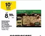Continente Pato - desfiado de c/ calda qt marinha promoção