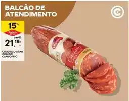 Continente Campofrio - chourico gran atendimento promoção