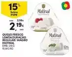 Continente Matinal - queijo fresco longa duracao regular/magro promoção