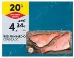 Continente Red fish medio congelado promoção