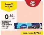 Continente Continente - bolachas creams promoção