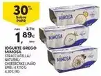 Continente Mimosa - iogurte grego promoção
