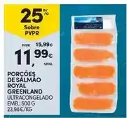 Continente Royal greenland - porções de salmão promoção