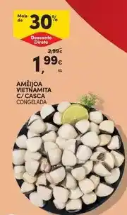 Continente Ameijoa vietnamita c/ casca congelada promoção