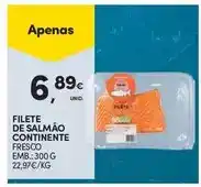 Continente Aqui é fresco - filete de salmão continente promoção