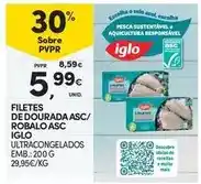 Continente Iglo - filetes de dourada asc/robalo asc promoção