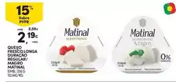 Continente Matinal - queijo frescos longa duracao regular/ magro promoção