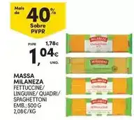 Continente Milaneza - massa promoção