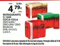 Continente Coca cola - refrigerante c/gas promoção