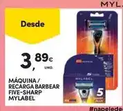 Continente Mylabel - maquina/recarga barbear five-sharp promoção