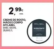 Continente Mylabel - creme de rosto, maos e corpo promoção