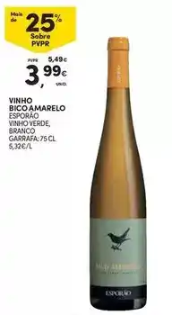 Continente Vinho bico amarelo promoção