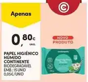 Continente Continente - papel higienico humido promoção