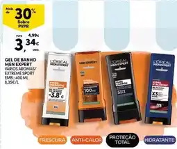 Continente L'oréal - gel de banho men expert promoção