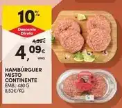 Continente Continente - hambúrguer misto promoção