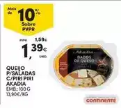 Continente Continente - queijo p/saladas c/piri piri promoção
