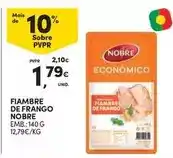 Continente Nobre - fiambre de frango promoção