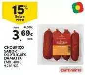 Continente Damatta - chouriço sabor portugues promoção