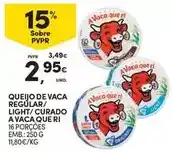 Continente A+ - queijo de vaca regular/ light/curado a vaca que ri promoção