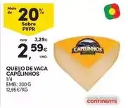 Continente Continente - queijo de vaca capelinhos promoção