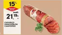 Continente Campofrio - chourico gran doblon promoção