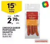 Continente Damatta - linguiça sabor português promoção