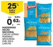 Continente Nacional - massinhas secas promoção