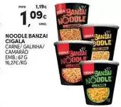 Continente Cigala - noodle banzai promoção