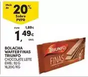 Continente Triunfo - bolacha waffer finas promoção