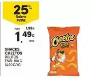 Continente Cheetos - snacks promoção