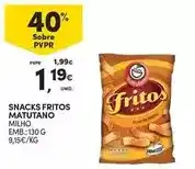 Continente Matutano - snacks fritos promoção