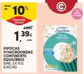 Continente Continente - pipocas p/microondas promoção