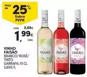 Continente Faisão - vinho promoção