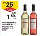 Continente Vinho frisante vermelhosco promoção