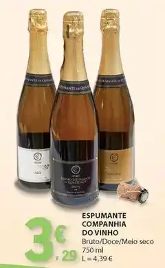 E.Leclerc Companhia do vinho - espumante companha do vinho promoção