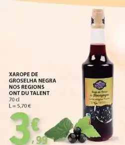 E.Leclerc Groselha - xarope de negra nos regions promoção