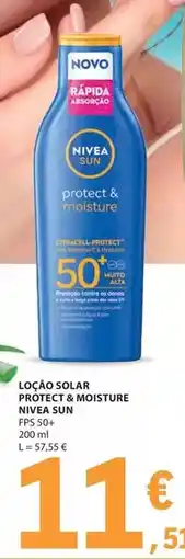 E.Leclerc Nivea sun - locao solar protect & moisture promoção