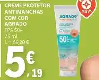 E.Leclerc Sun - creme protetor antimanchas com cor promoção